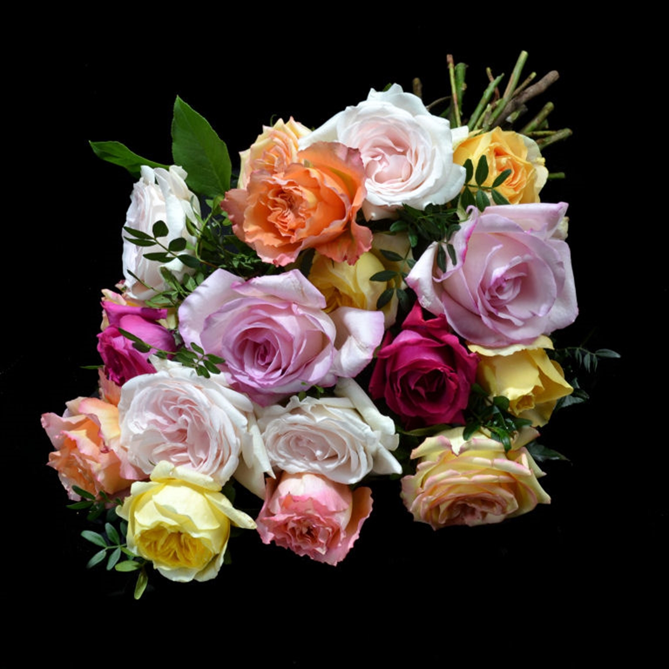 Rouwboeket Rozen